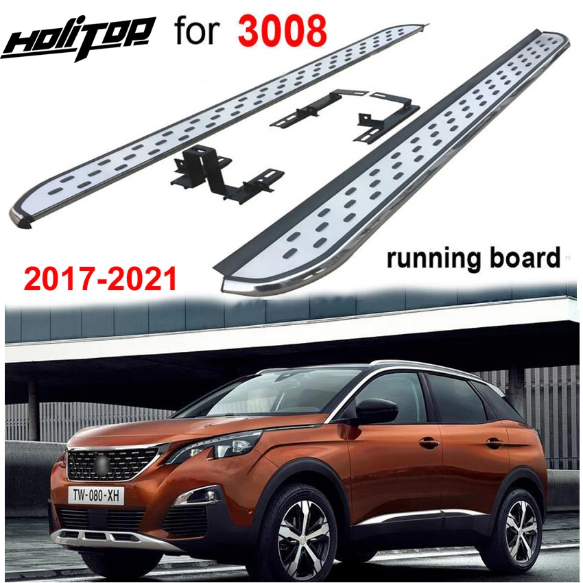 Новые боковые ступенчатые педали для подножки Пежо Новинка 3008 2017 2020 очень
