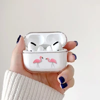 cartoon animals cute earphone case for apple iphone charging box for airpods pro hard transparent protective cover accessories
