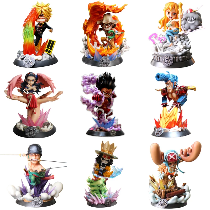 9 видов стилей Аниме one piece GK PT Луффи Санджи Нами Зоро Чоппер Усопп Робин ПВХ фигурка Коллекционная модель Рождественский подарок игрушка