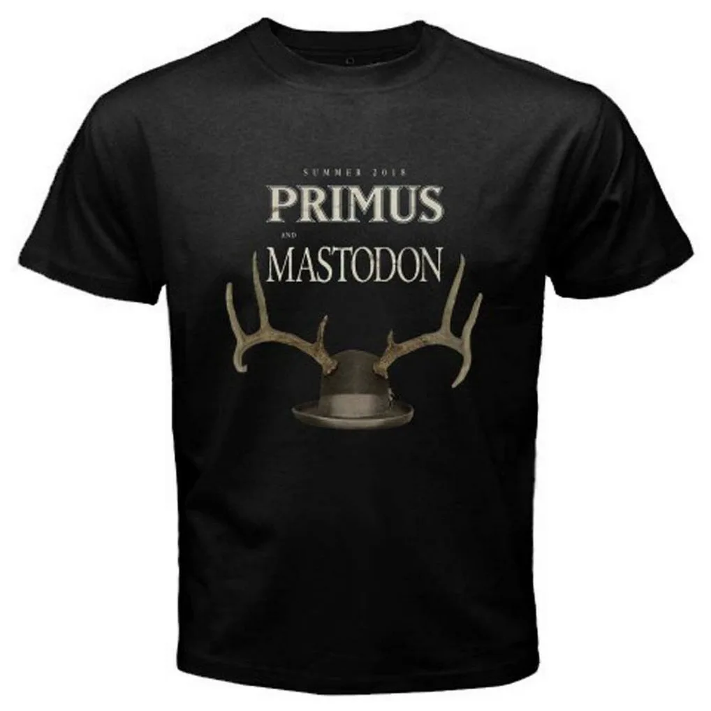 Новинка Primus And Mastodon Лето Тур 2018 Мужская черная футболка Размер S до 3XL винтажная