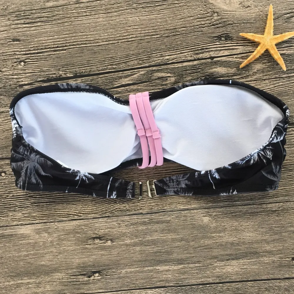 

Split swimsuit women fashion print bikini swim wading sports low waist beachwear Europe and America bikini set