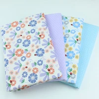 160x50cm small floral leaf printed cotton twill fabric making overclothes quilt cover home bedding sheet cloth