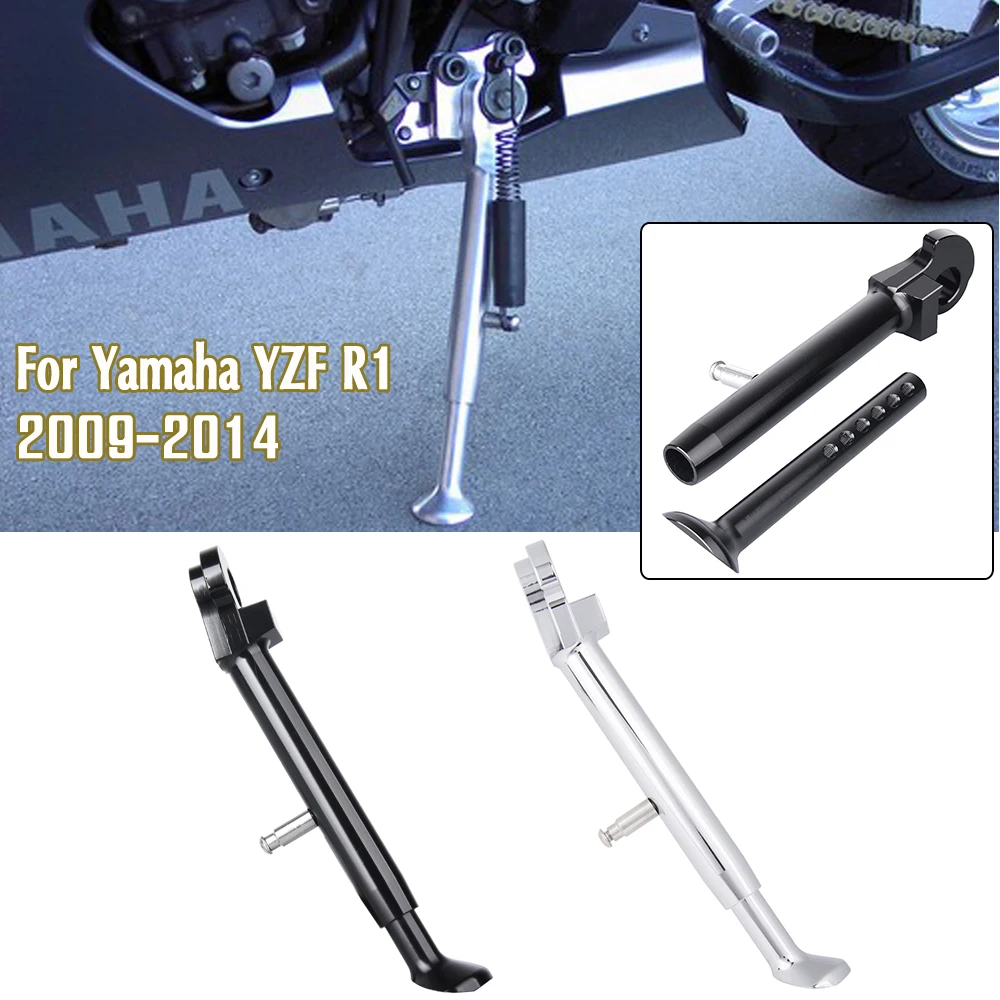 YZF R1 Kickstand Adjustable Foot Side Stand Support For Yamaha YZFR1 YZF-R1 2009 2010 2011 2012 2013 2014 Motorcycle Accessories