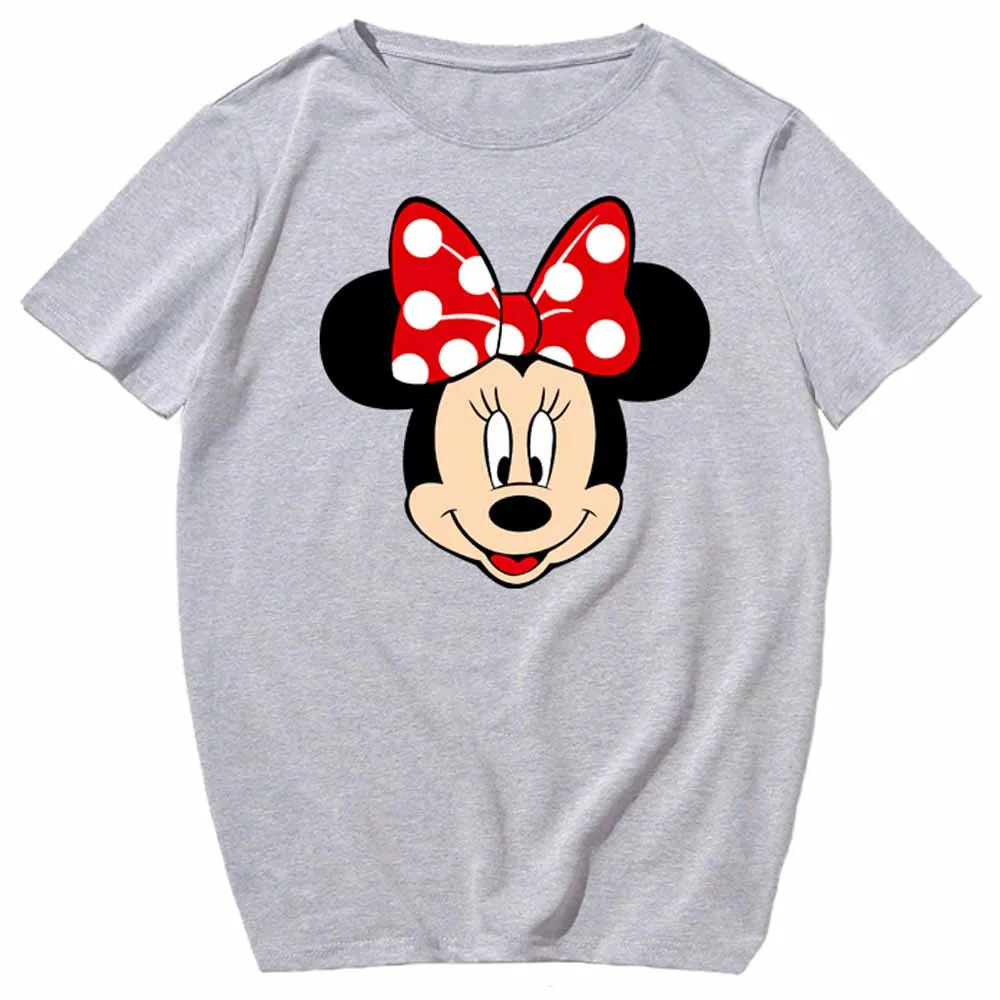 Стильный пуловер с круглым вырезом и мультипликационным принтом Минни Маус