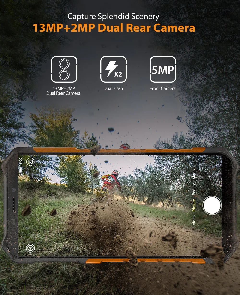 Ulefone Armor X5 5," мобильный телефон 4G LTE прочный водонепроницаемый смартфон Android 9,0 мобильный телефон 3 ГБ 32 ГБ MT6763 Восьмиядерный IP68 NFC