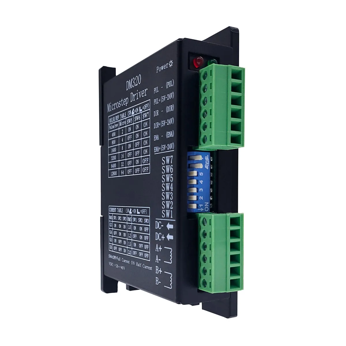 Stepper motor driver controller DM320 2H320 PULSE 12800 microstep brushless DC shell for 28 35 42 stepper drivers | Обустройство дома