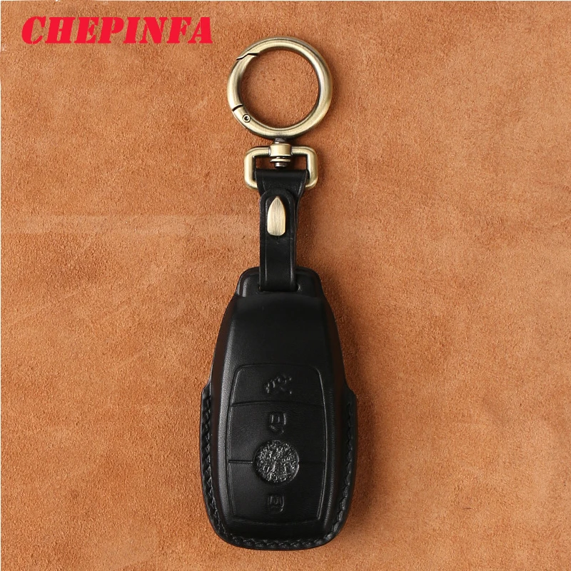 Leather Car Key Case Cover For Mercedes Benz E Class W213 E200 E260 E300 E320 W177 W205 W222 A205 A217 A238 S205 S213 C205 | Автомобили и