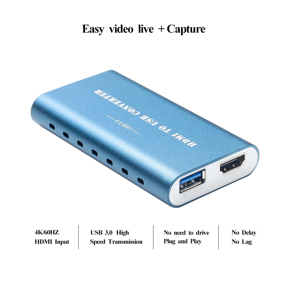 HaiweiTech USB2.0/3 0 4K Карта видеозахвата HDMI Mic Out Video Grabber Game Straming Capture устройство для Windows