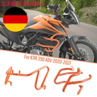 upper lower crash bar engine guard frame protector bumper for ktm 390 adventure adv 2020 2021 motorcycle accessories matte black