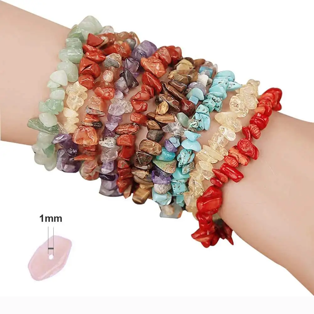 Набор из бусин с драгоценными камнями проволочные разделители для ушей бусины