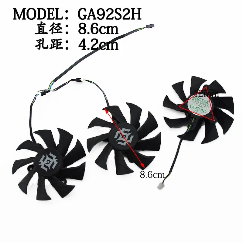 Вентилятор для компьютерного охлаждения RTX2080 Ti вентилятор графической карты ZOTAC
