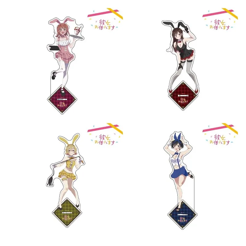 

Hot Anime Kanojo Okarishimasu Rent a Girlfriend Mizuhara Chizuru Asami Nanami Swimwear Series Acrylic Stand Card Model Toy Gift