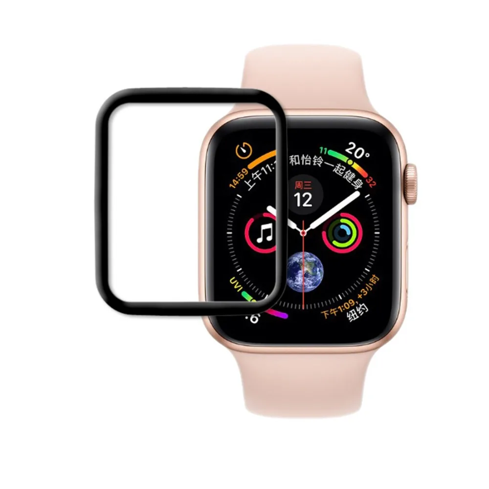 Пленка из закаленного стекла для Apple Watch 5 4 band 44 мм 40 Полная защита экрана iwatch 3/2/1 42