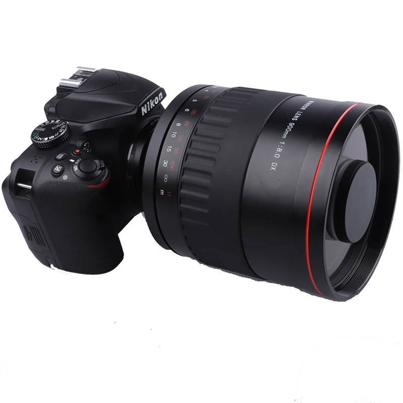 JINTU 500 мм f/6 3 зеркало телефото Камера объектив черный для Nikon D3500 D3100 D3200 D3300 D3400 D7500