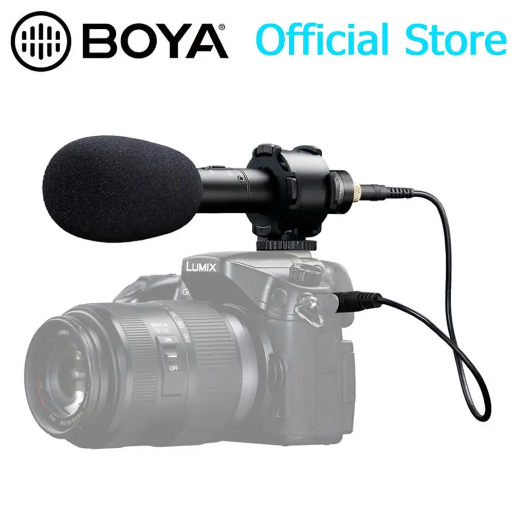 BOYA BY PVM50 Профессиональный 3 5 мм стерео X/Y конденсаторный микрофон для цифровой