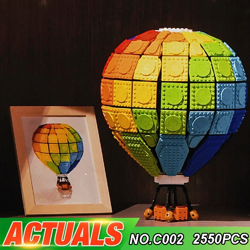 

New MOC Colorful Rainbow Balloon Model 2550pcs Building Blocks Bricks Eduactional Puzzle Toy For Child Christmas Gift