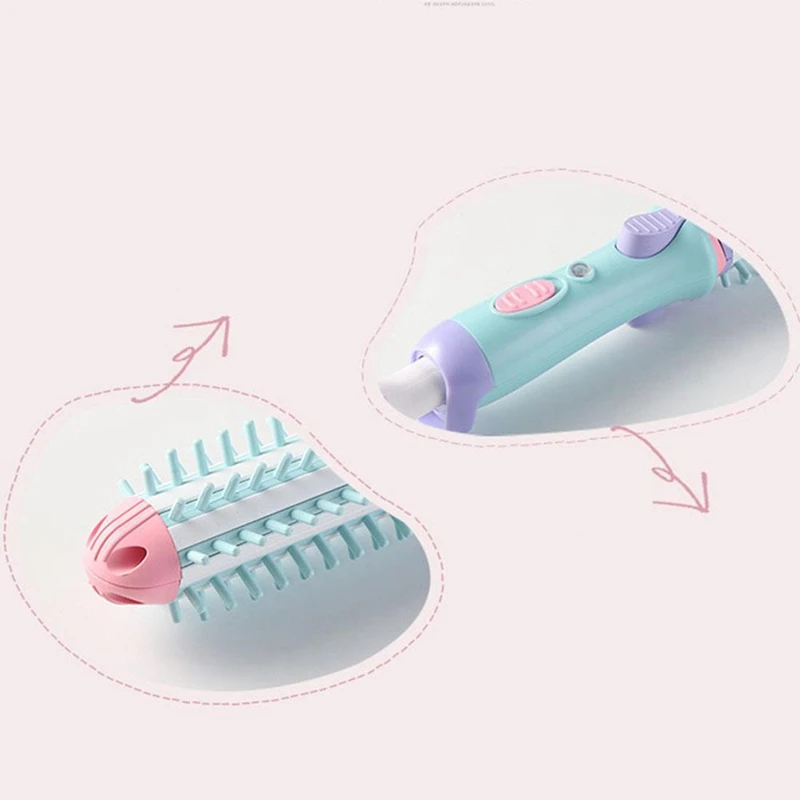 Electric Hair Styler Curler Curling Irons Dryers Travel Straightener Ceramic Ionic Hot Brush Eu Plug#Purple | Красота и здоровье