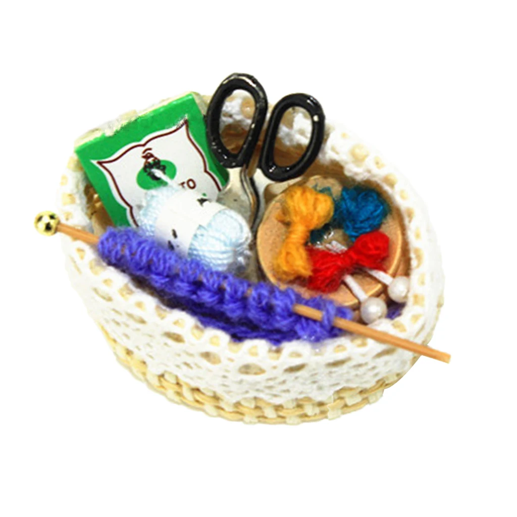 

1:12 ручной работы, 1:6 весы, кукольный домик, мини-инструменты для вязания шерсти, модельные аксессуары