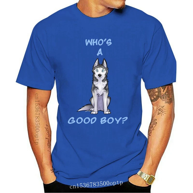 Новинка Мужская футболка футболки Gohan The Husky - Who's Good Boy для женщин и мужчин |