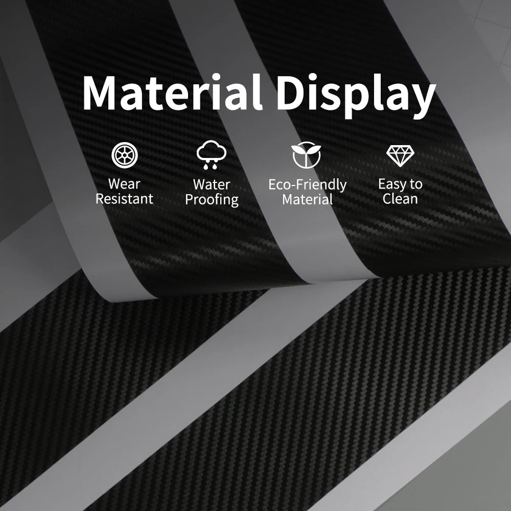 

For Smart Fortwo Forfour Forjeremy Carbon Fiber Auto Scratch Protector Car Tuning Accessories Car Scuff Plate Door Sill Stickers