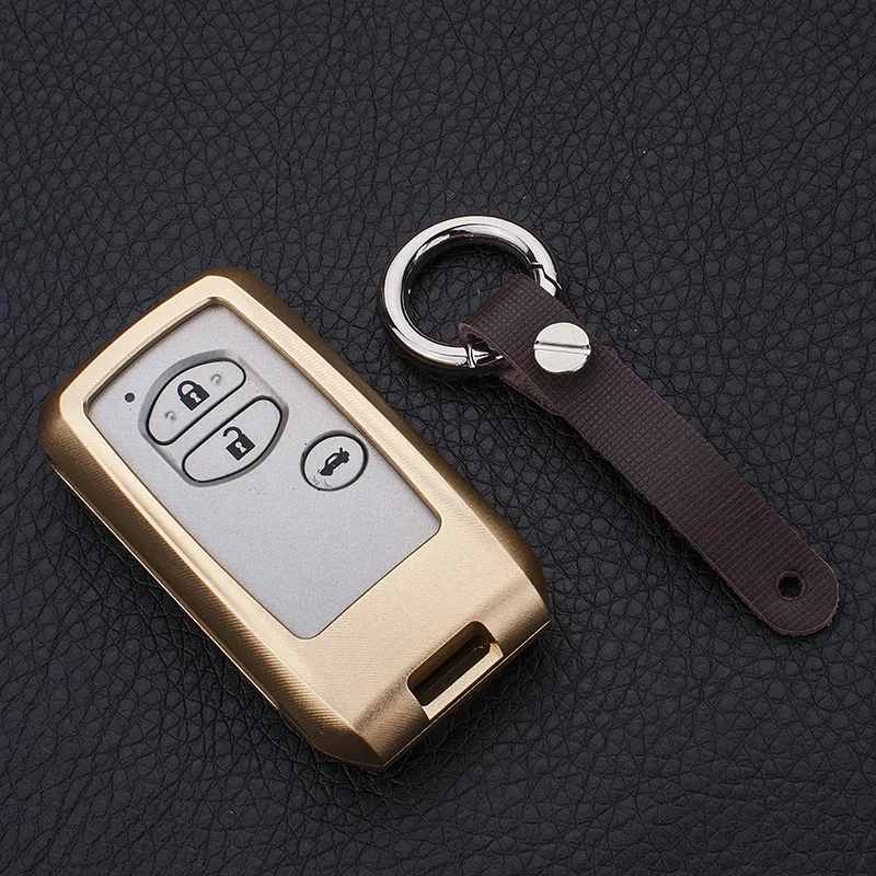 Smart Key case with keychain for Toyota Old Camry cruiser Prado LAND CRUISER Car key cover PC Mirror back cap side shell | Автомобили и