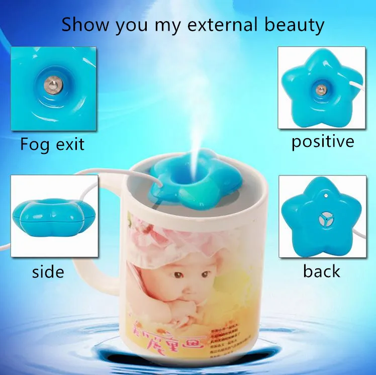 Миниатюрный увлажнитель воздуха для дома USB бутылочка аромадиффузор