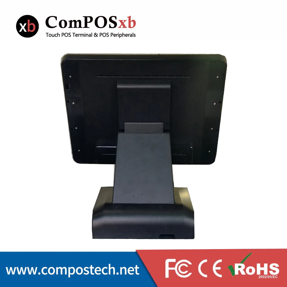 Точка продажи Windows сенсорный Pos терминал все в одном 15 дюймовый экран POS дисплей