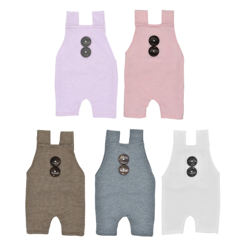 

Newborn Props Boys Girls Costume Infant Buttons Romper Baby Photography Outfit