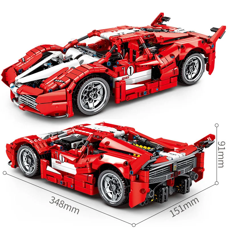 

Конструктор гоночный автомобиль, высокотехнологичный, Модель гоночного автомобиля обозрения FXX, игрушки для детей