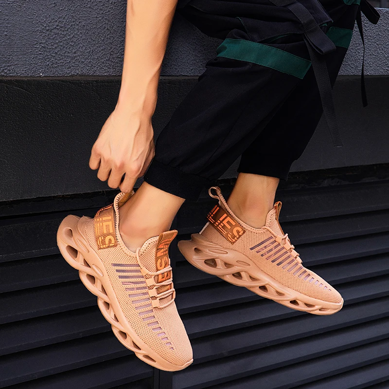 

CYYTL Fashion Plus Size Men Shoes Summer Mesh Breathable Blade Casual Sneakers Increase Male Lightweight Boys Sports Tennis