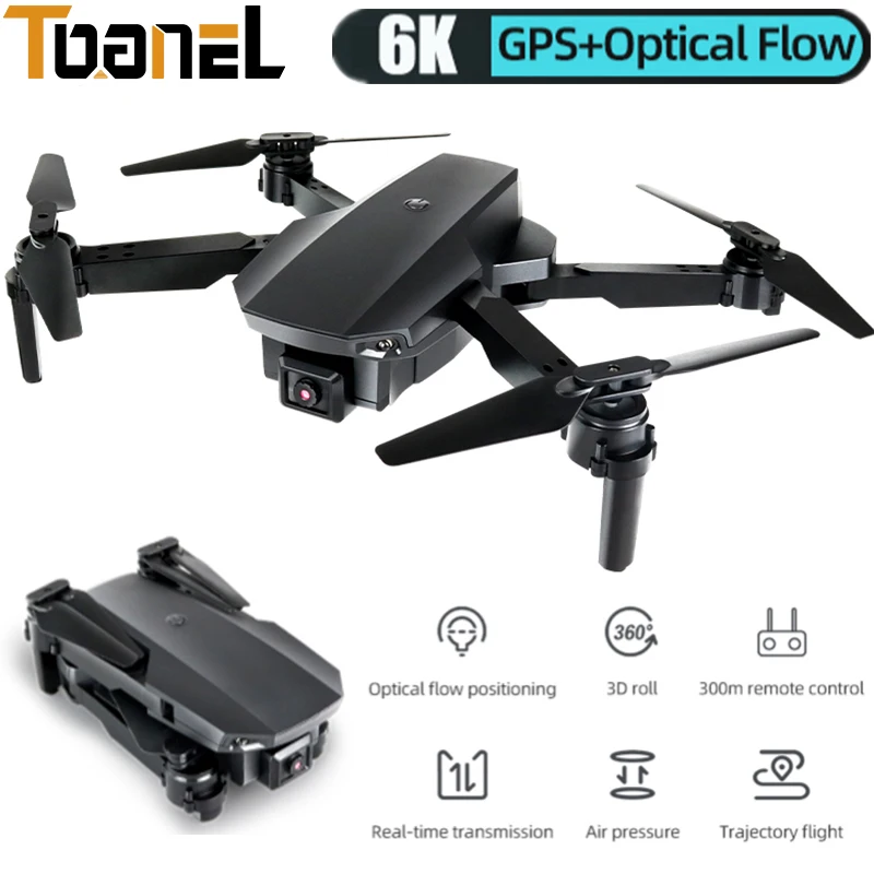 

2021 New Drone GPS Optical Flow Remote Control Quadcopter With Camera 4K/6K HD Aerial Photography Folding RC Helicopter Boy Gift