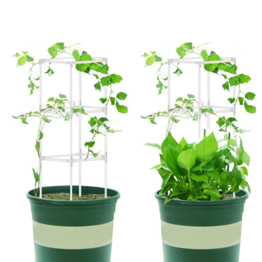 

Plant Trellis Assembled Garden Stakes Plant Vegetables Vine Bracket Support for Grape Climbing Plants Connectors Plant Stakes