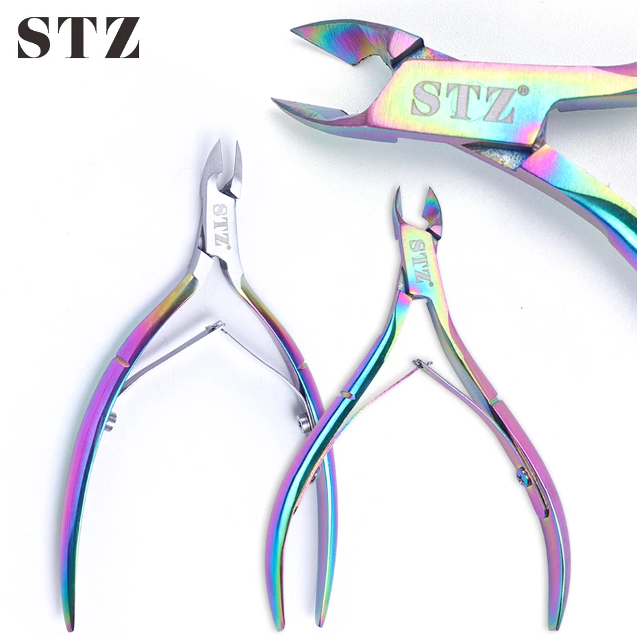 STZ Профессиональный щипцы для кутикулы ногтей Ножницы удаления омертвевшей кожи