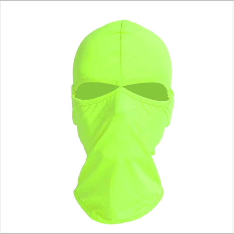 Полнолицевая однотонная Балаклава с 2 отверстиями шапки Обложка лыжная маска