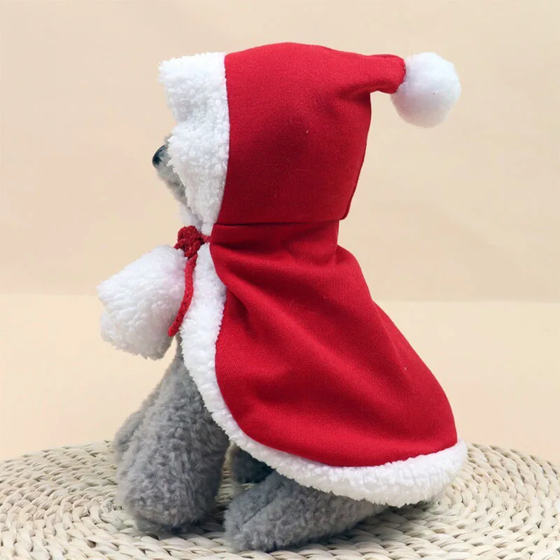 

Pet Little Red Riding Hood Cloak Dog clothes Cat mantle Christmas Transformation Little Red Riding Hood Cloak New Year 2022
