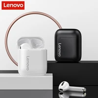 original lenovo lp2 bluetooth 5 0 earphones stereo bass touch control wireless sports earbuds waterproof headset with microphone