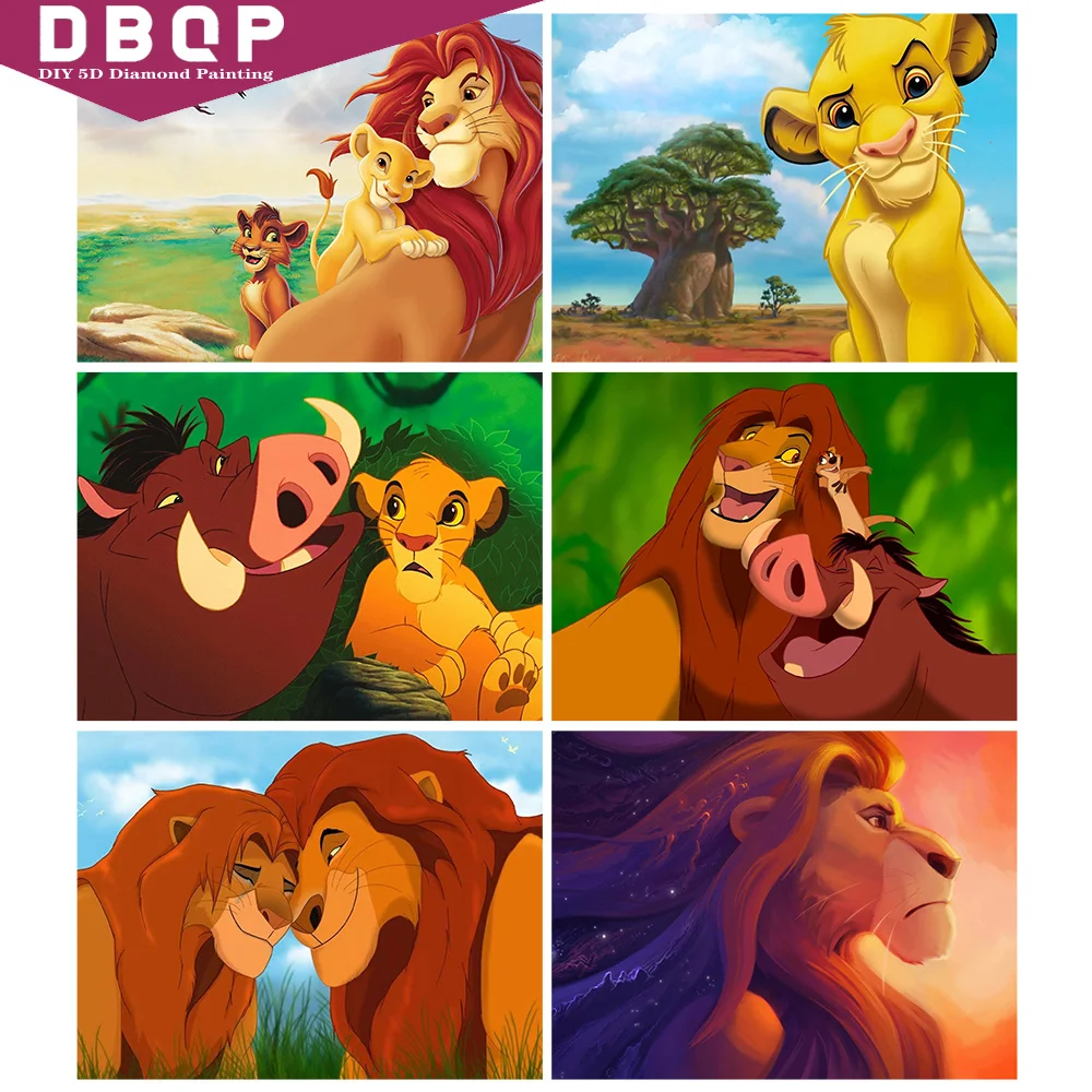 

Disney Cartoon The Lion King Diamond Painting Cross Stitch Kits Home Decoration Diamond Embroidery Christmas Gift