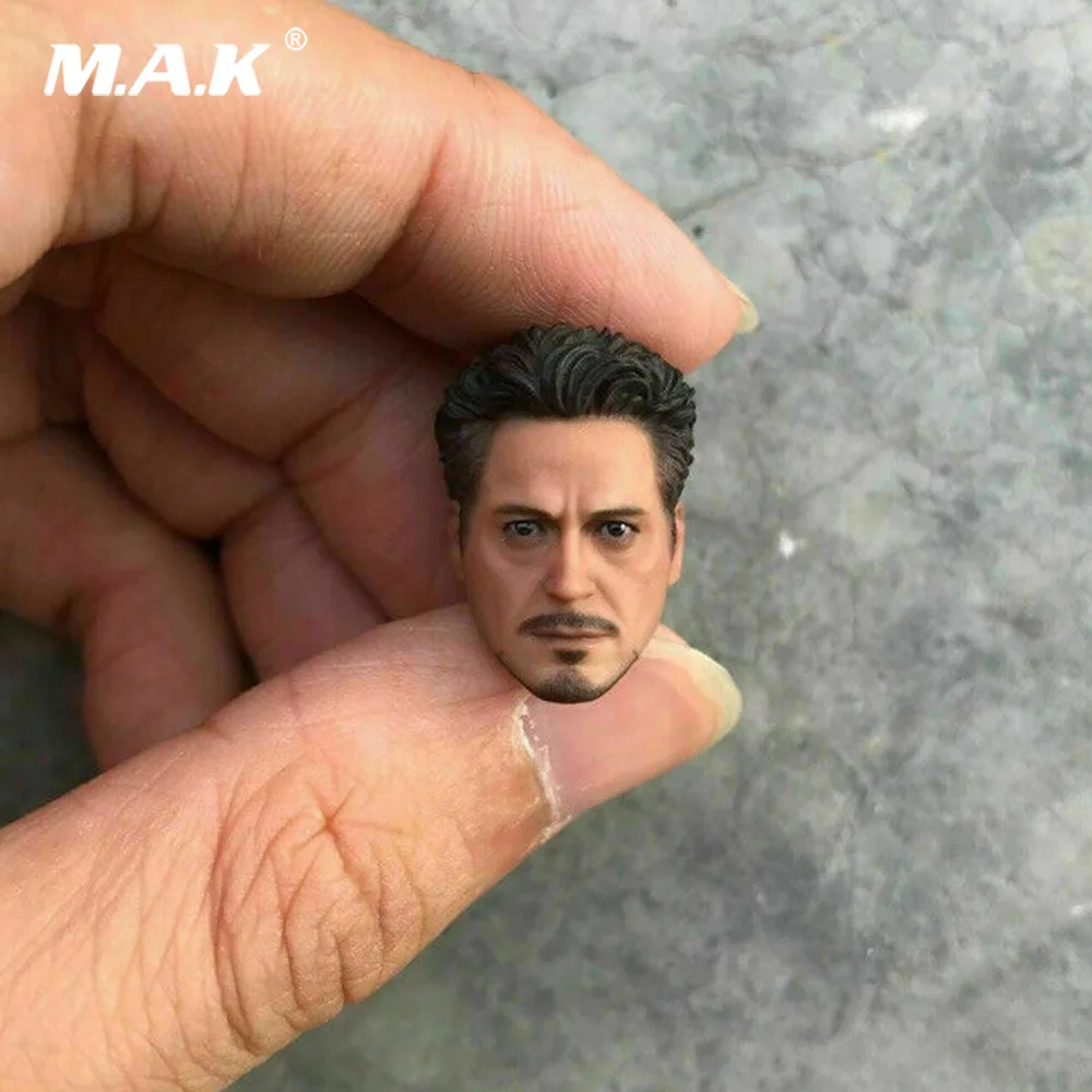 1/12 мужская фигура головы Sculpt SHFMK4 голова резная фигура модель для 6 ''фигурка игрушки-части тела Железный человек Tony Stark