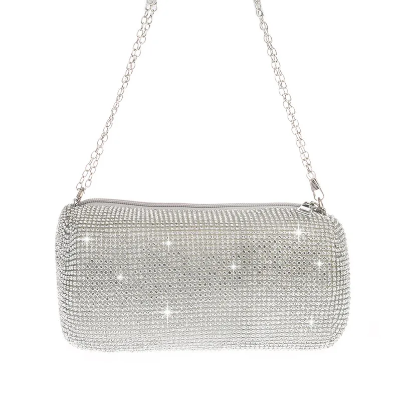 Роскошная блестящая женская сумочка Стразы свадебная сумка мешок вечерняя