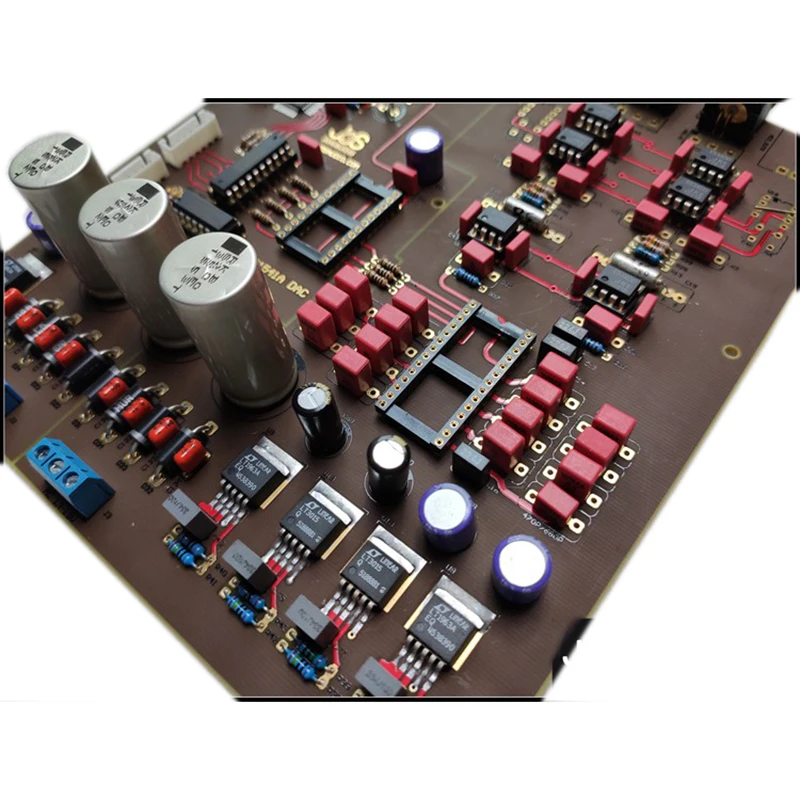 TDA1541 DAC decoder board semi-finished products without SAA7220 TDA1541chip USB optical fiber Bluetooth expansion interface | Электроника