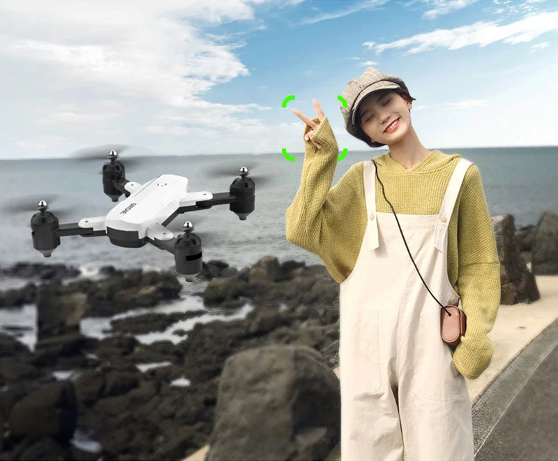 Дрон FN R2 двойная камера HD/gps Дрон 4k WiFi fpv Квадрокоптер оптический поток hover Дрон с камерой Радиоуправляемый вертолет Дрон 4k