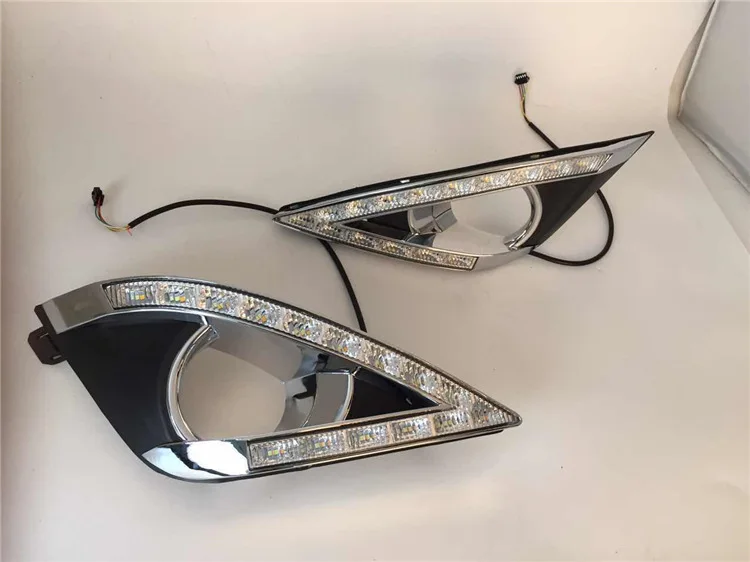 Дневные ходовые огни 2 шт. светодиодные лампы дневного света для Toyota Corolla 2013 2014 12 В