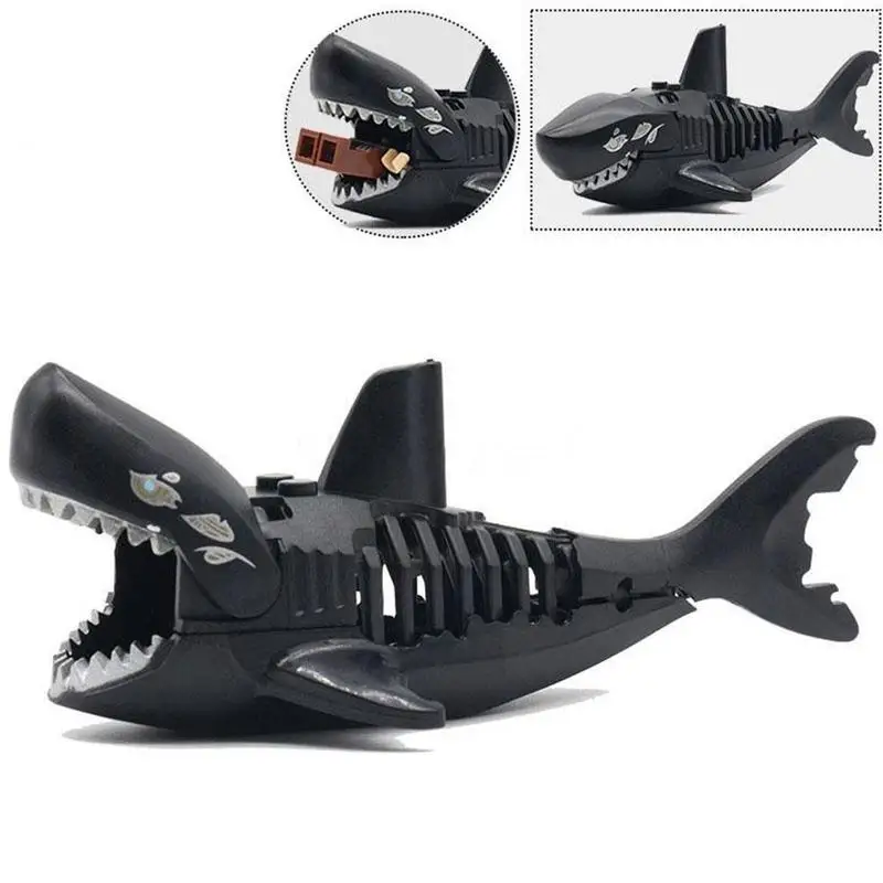 

Конструктор 3D Акула, сборные игрушки, призрак, зомби для детей, Спарроу, Халк из Джека, игрушки, Legoings, Карибские Пираты Sha D1P2