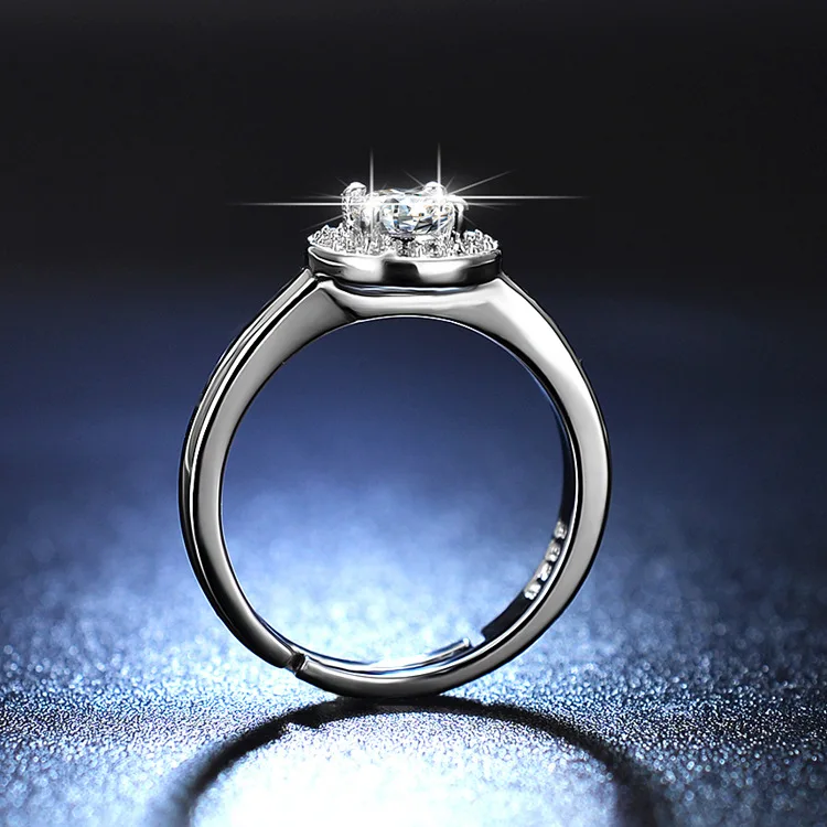 

SODROV Sterling Silver 925 Women Rings Wedding Rings Adjustable Engagement Rings for Women
