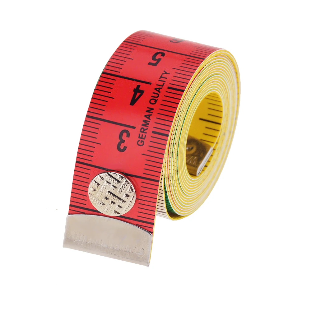 1 рулон 5 метра измерительная лента с кнопкой измерительный инструмент для одежды