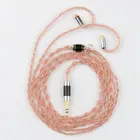 Новый качественный Улучшенный кабель для наушников 2,53,54,4 мм сбалансированный MMCX 2Pin A2DC используется для аудио техники ATH IM IE80 ZST ZSX ZSN ZS10 PRO