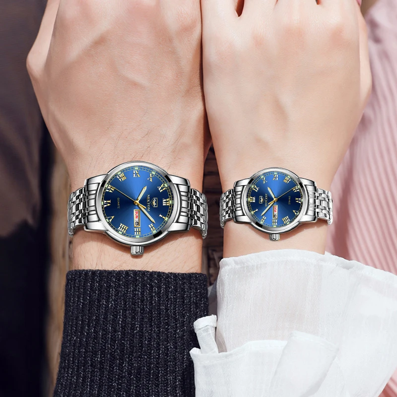 Часы наручные NEKTOM мужские и женские брендовые Роскошные Модные Кварцевые