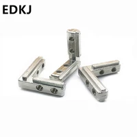 510pcs aluminium connector l shaped right angle connector 3030 4040 slot standard 90 degree built in connector