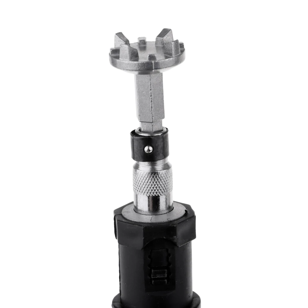 

2019 Golf Shoe Cleat Wrench Spikes Remover Removing Ripper Golf Ratchet Handle Wrench Tool Golf Accessories with 3 Adapters