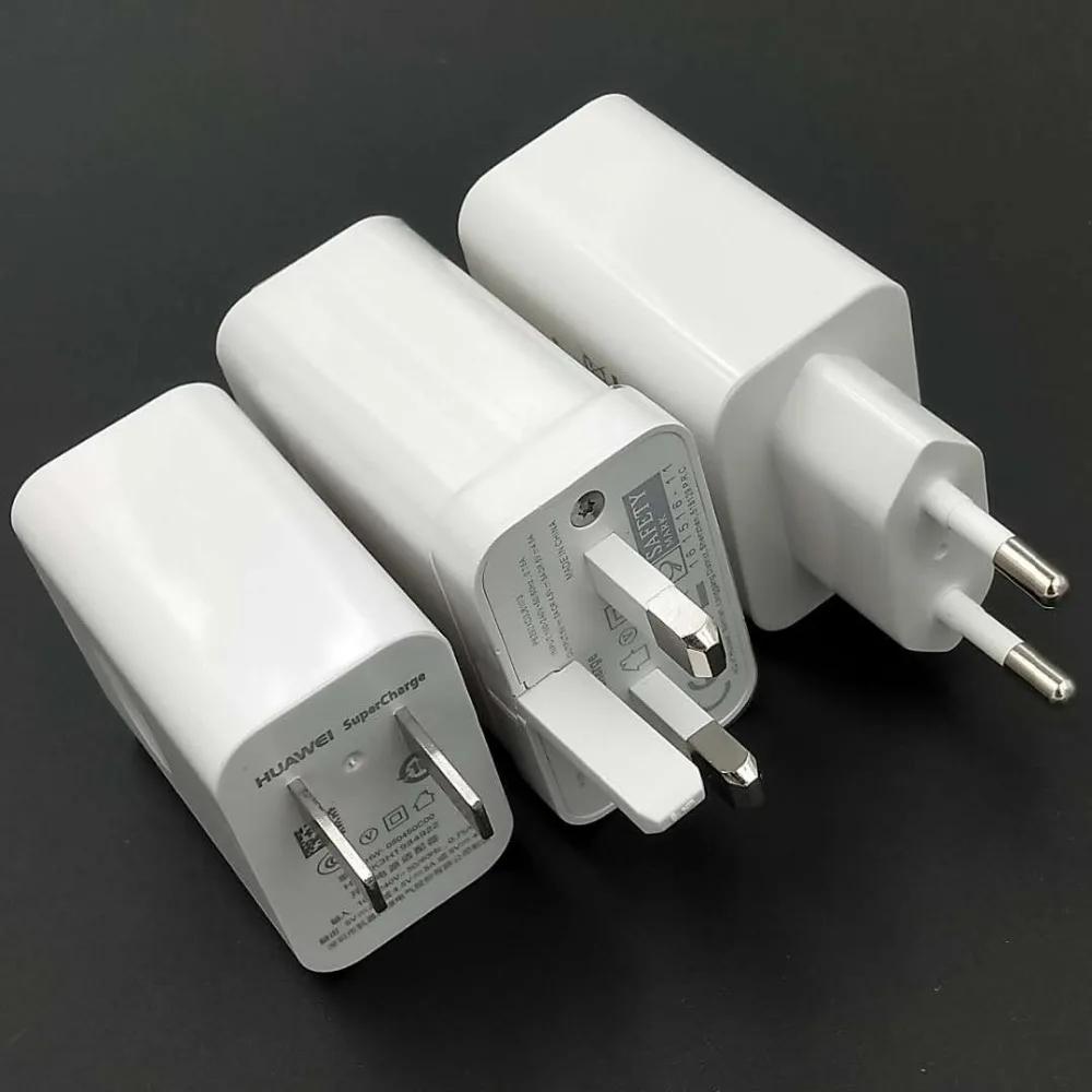 Huawei P20 Supercharger Оригинал 5 в 4.5a Usb адаптер для зарядки стены type C кабель передачи